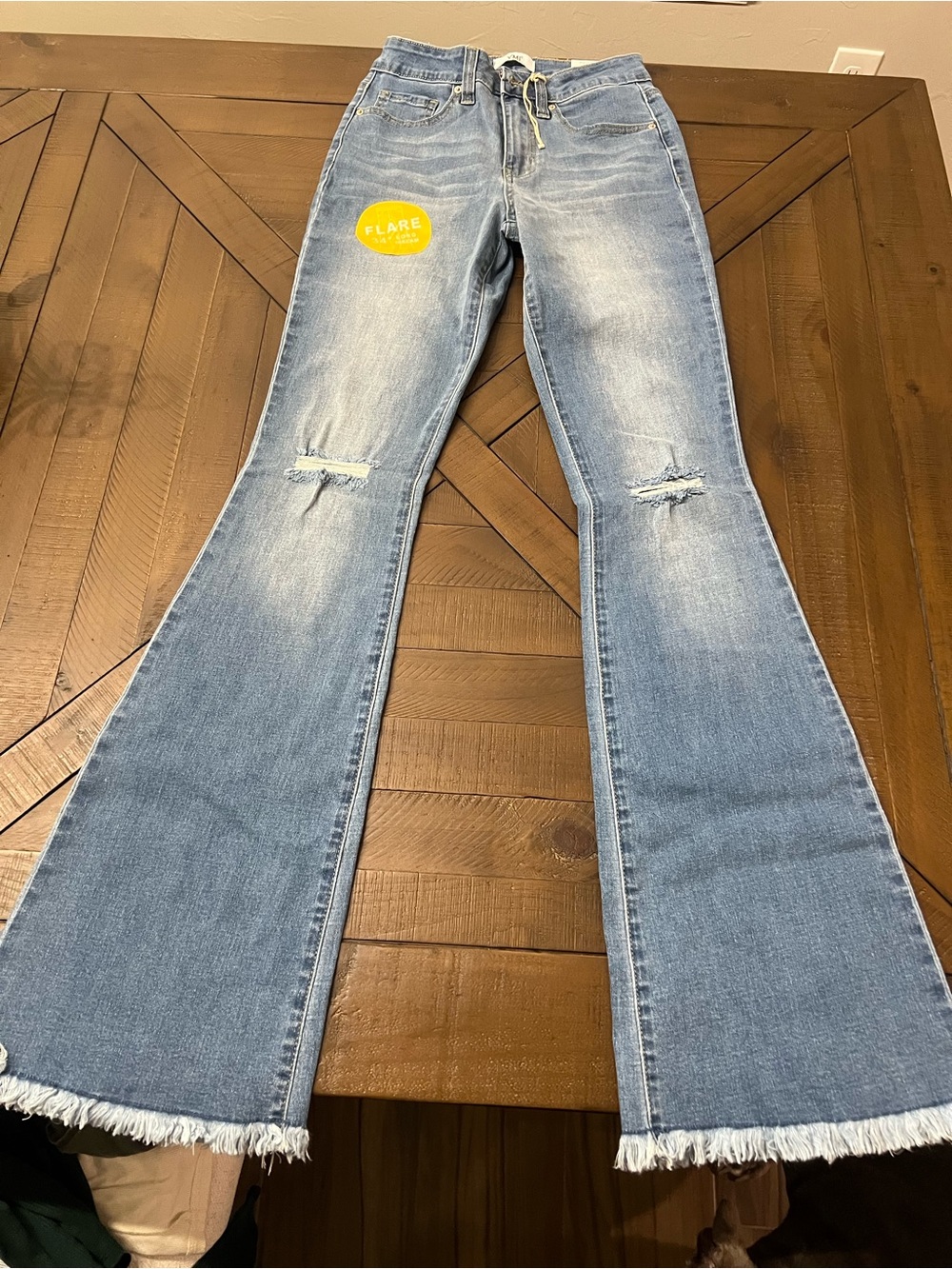 YMI Light Blue Flare Jeans - Women's High-Rise Flared Denim